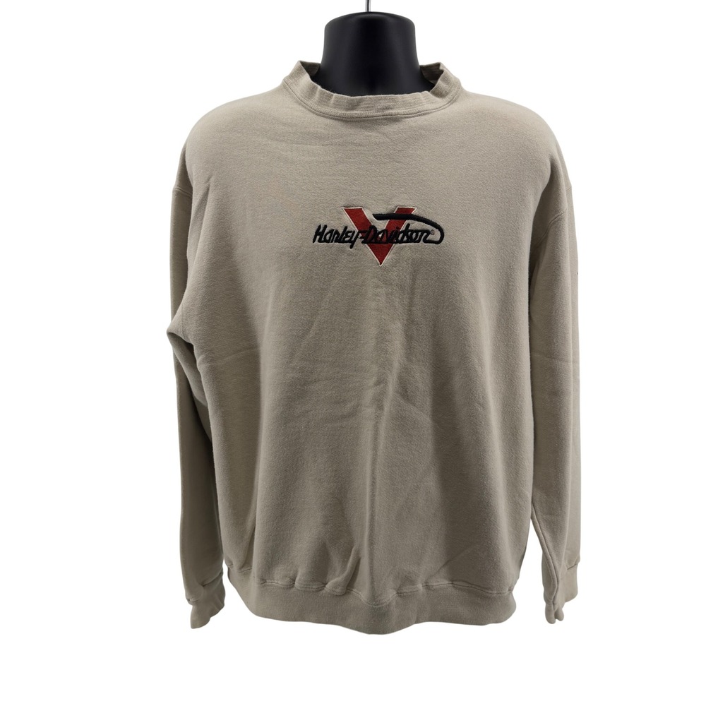 Vintage 90s Harley Davidson Of Burlington NC Crewneck Sweatshirt Mens XL